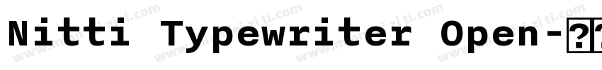 Nitti Typewriter Open字体转换